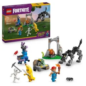 LEGO® Fortnite® 77075 Peely y Sparkplug y su campamento