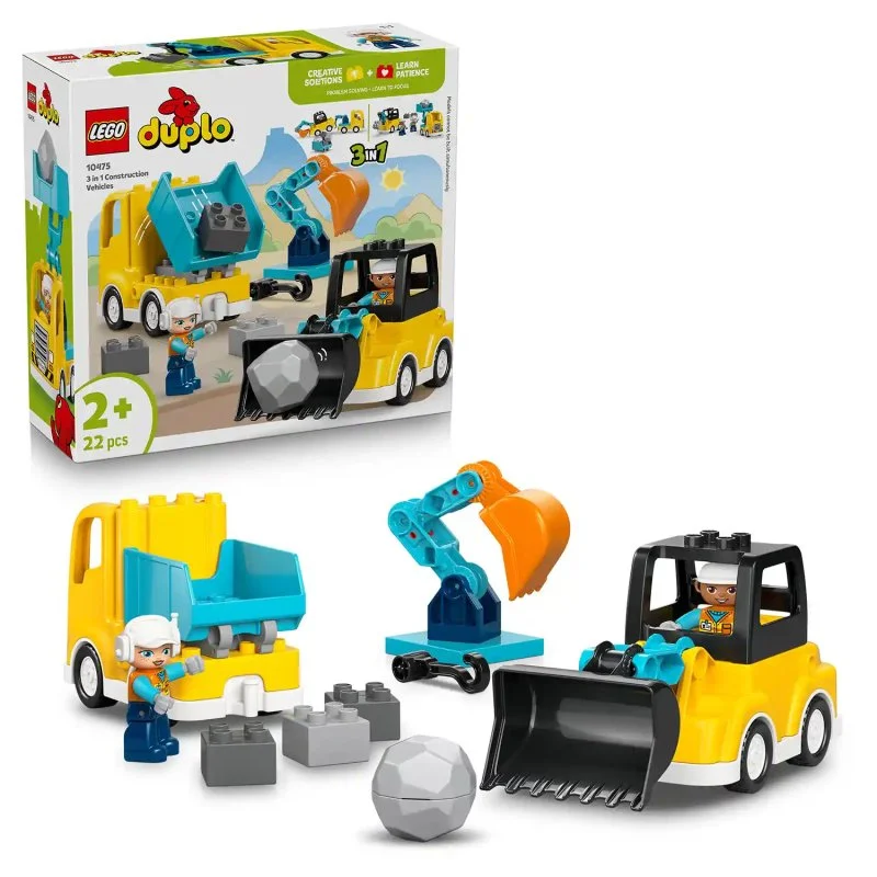 DUPLO® 10475 Vozidla na stavbě 3 v 1