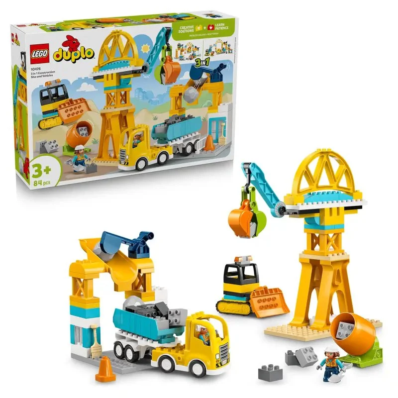 DUPLO® 10476 Staveniště a vozidla 3 v 1