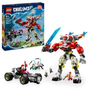 LEGO® DREAMZzz™ 71497 Robot tigre de Cooper y hot rod de Zer