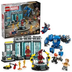 LEGO® Marvel 76315 Iron Man y su laboratorio: Sala de Armaduras