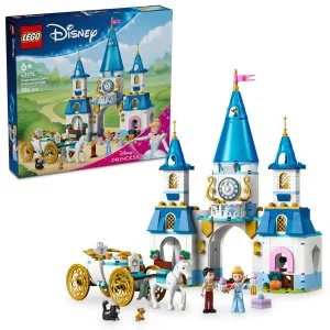 LEGO® Disney Princess 43275 Castillo de Cenicienta y carroza con caballos