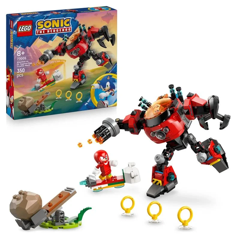 Sonic the Hedgehog™ 77005 Knuckles contra Dr. Eggman: Traje robótico Egg Crusher