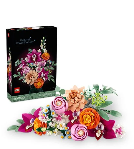 Botanicals 10342 Hermoso ramo de flores rosadas