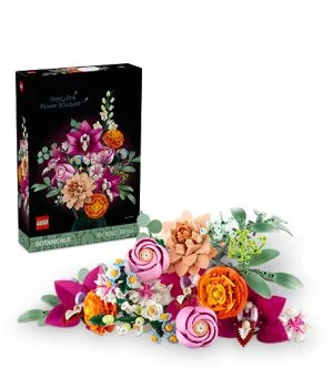 LEGO® Botanicals 10342 Hermoso ramo de flores rosadas