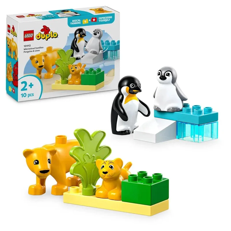 DUPLO® 10442 Familias de animales salvajes: Pingüinos y leones