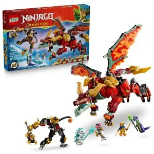 LEGO® NINJAGO® 71868 Wyldfyre y traje de dragón transformable