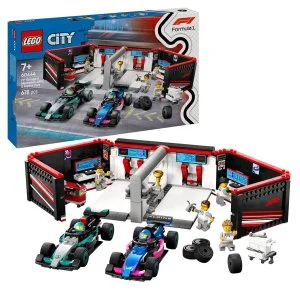 LEGO® City 60444 Garaje de F1® y coches Mercedes-AMG y Alpine