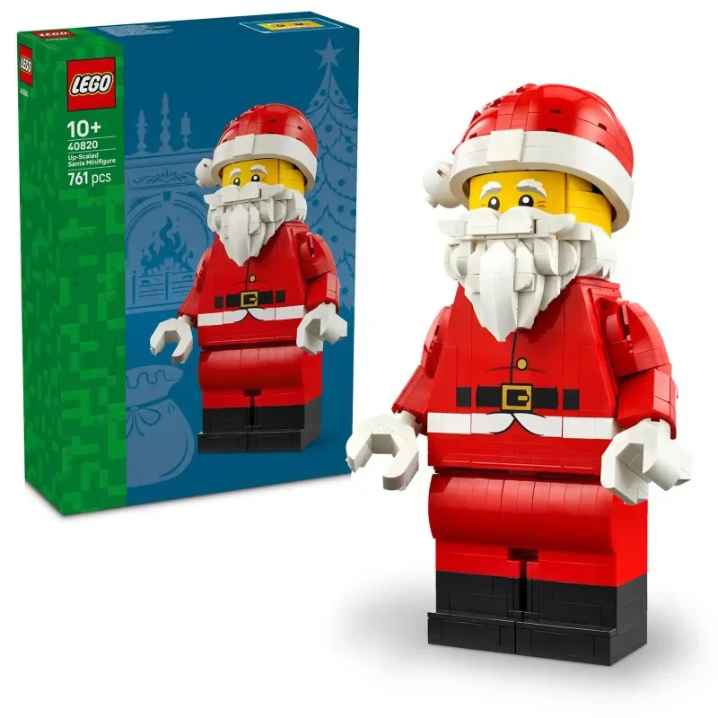 40820 Minifigura de Papá Noel a gran escala, Decoración navideña
