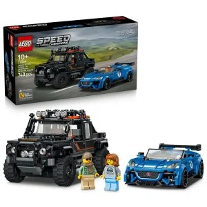 LEGO® Speed Champions 77264 Jaguar Project 7 y Land Rover Defender