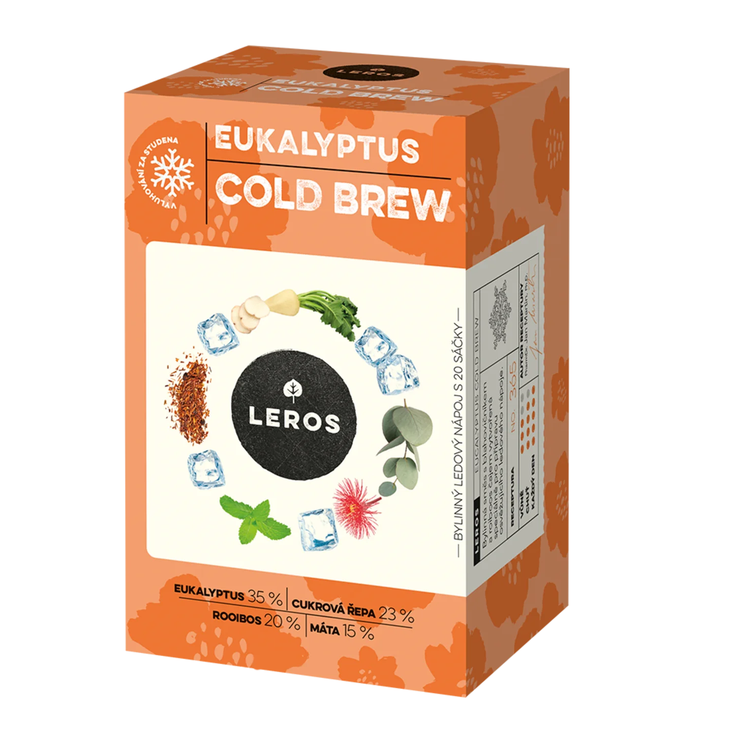 LEROS Mezcla de hierbas Eucalipto Cold Brew - bolsitas de infusión (20 x 1,8 g) - para preparar té helado
