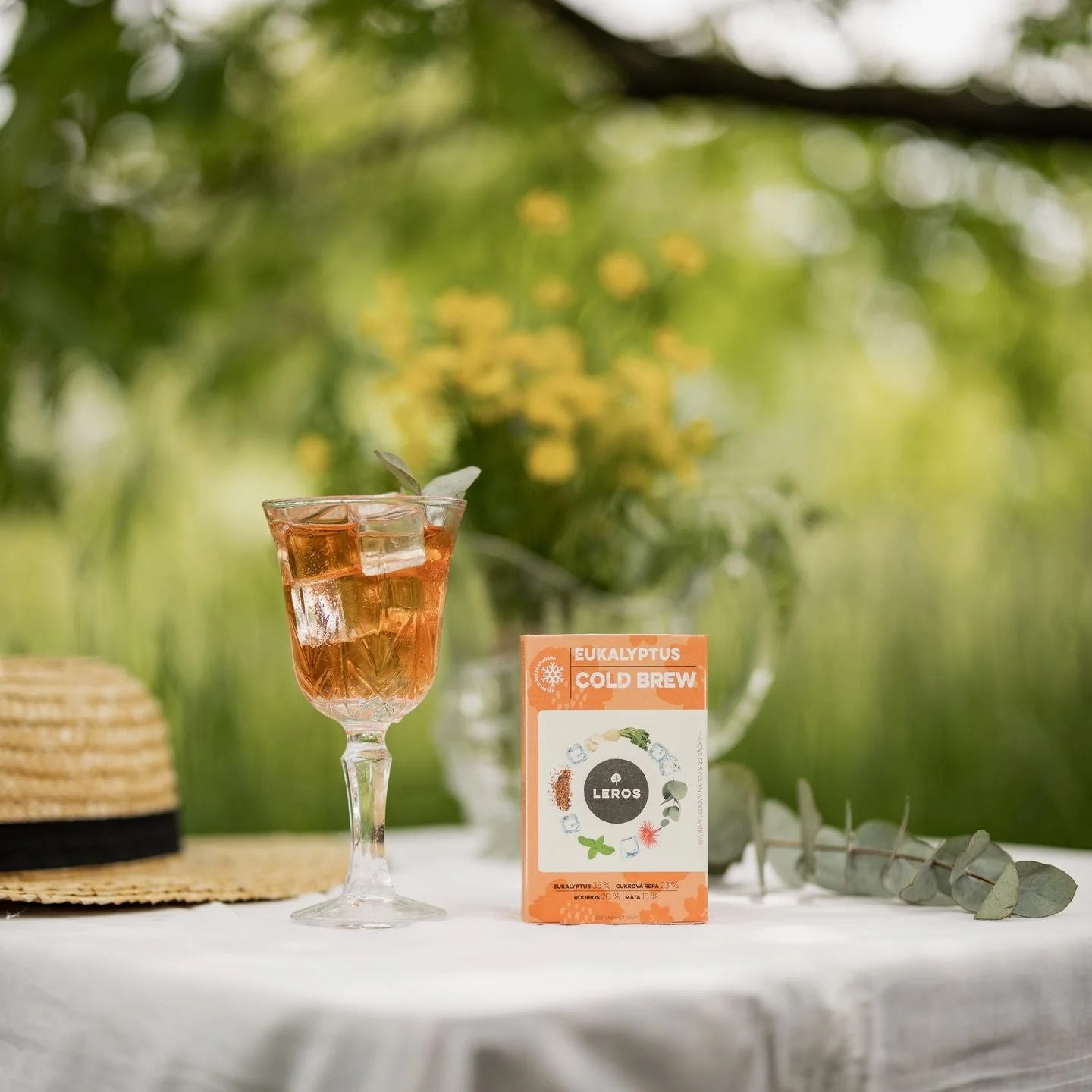 LEROS Mezcla de hierbas Eucalipto Cold Brew - bolsitas de infusión (20 x 1,8 g) - para preparar té helado