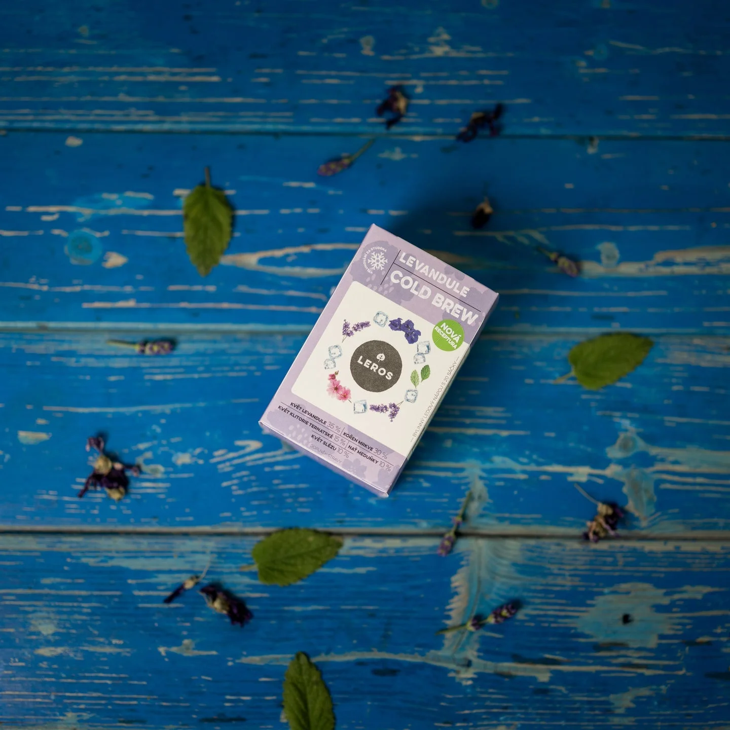 LEROS Mezcla de hierbas Lavanda Cold Brew - bolsitas de infusión (20 x 1,2 g) - para preparar té helado