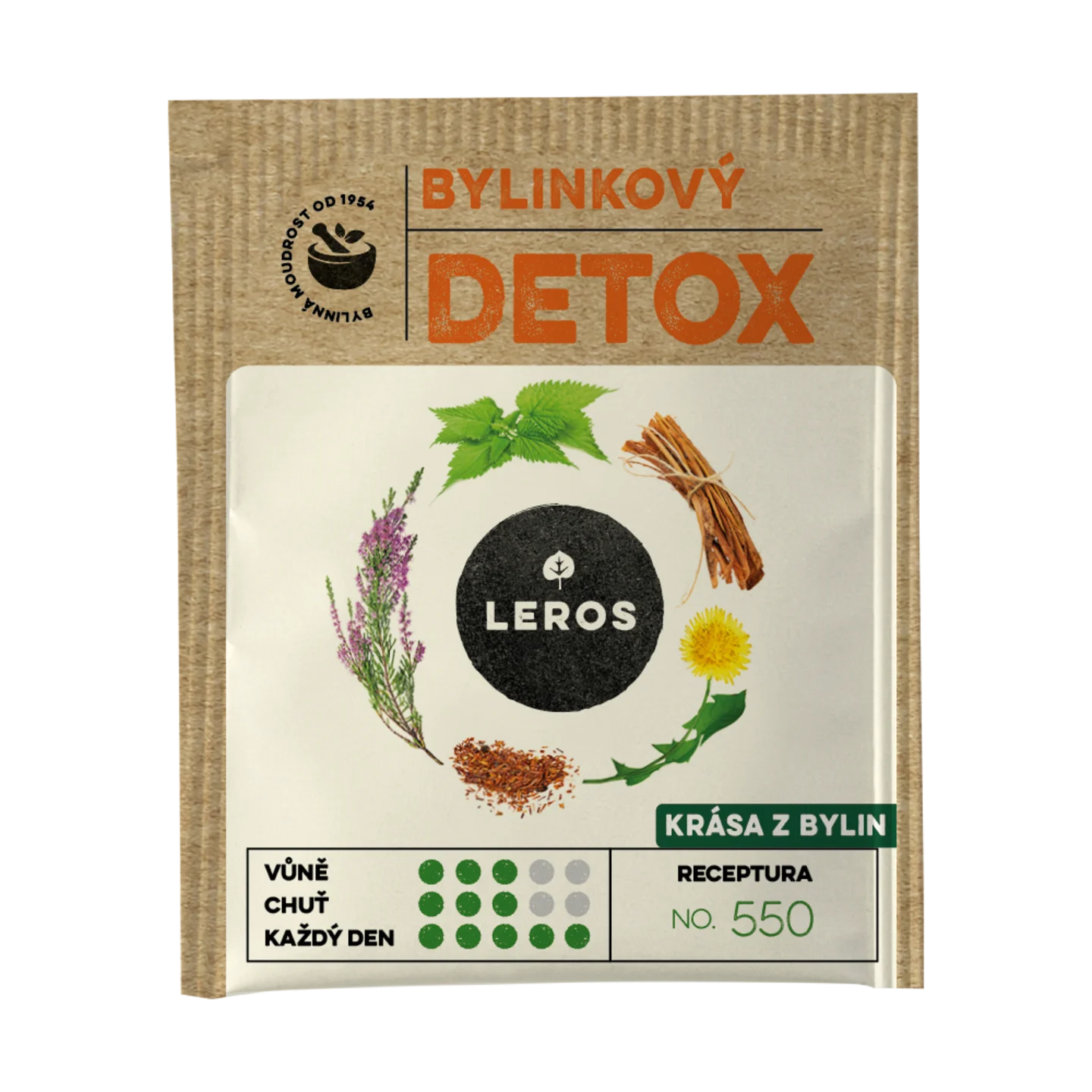 LEROS Té de hierbas Detox herbal - bolsitas de infusión (20 x 1,5 g) - para depurar el organismo