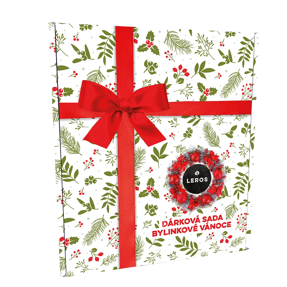 LEROS Set de regalo (3 uds.) - Navidad herbal - sirope herbal y 2 tipos de té