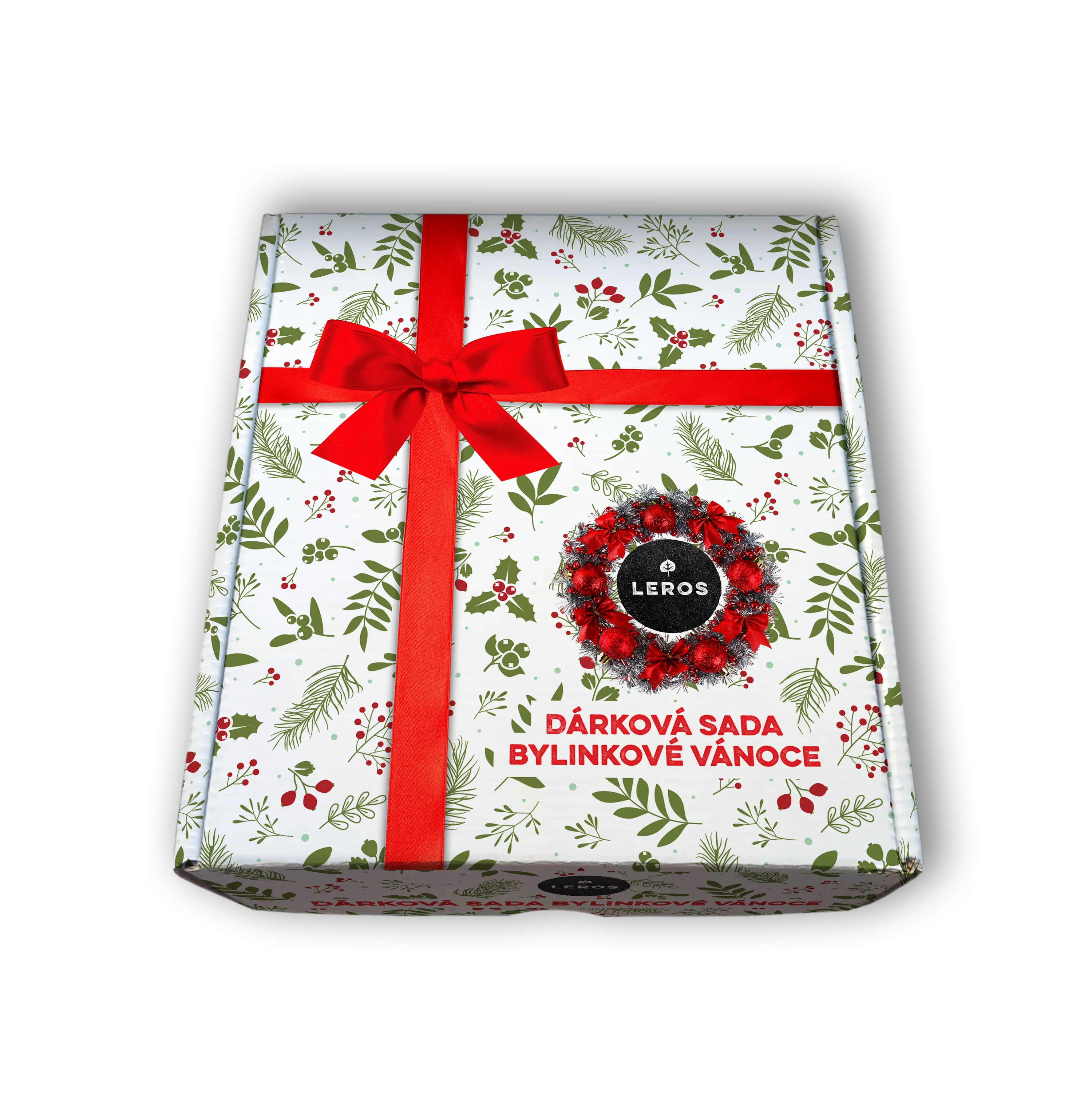 LEROS Set de regalo (3 uds.) - Navidad herbal - sirope herbal y 2 tipos de té