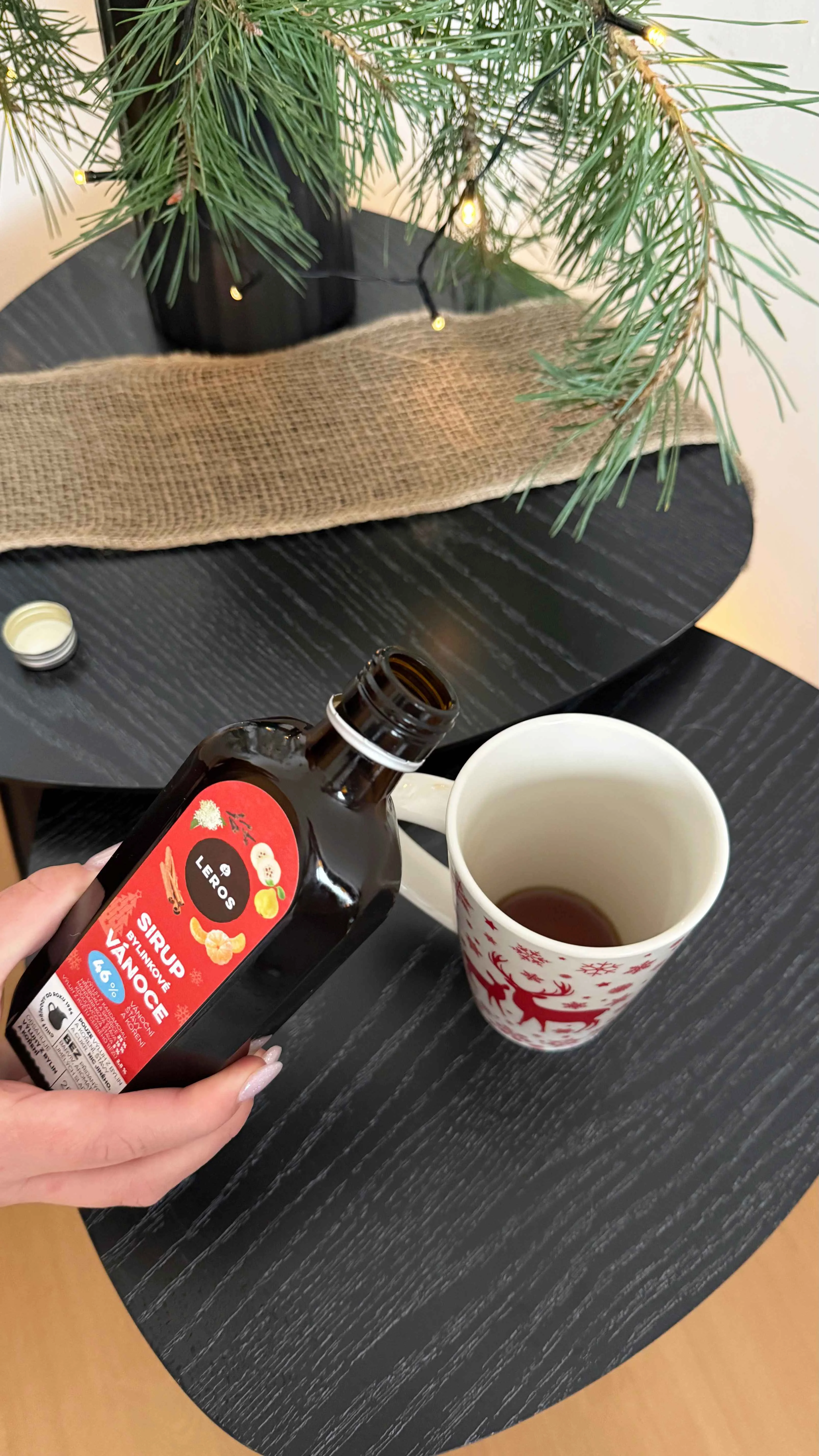 LEROS Set de regalo (3 uds.) - Navidad herbal - sirope herbal y 2 tipos de té