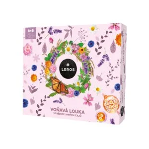 LEROS Set de regalo de tés herbales Pradera perfumada - bolsitas de infusión (6 x 5 uds.) - 6 mezclas de hierbas