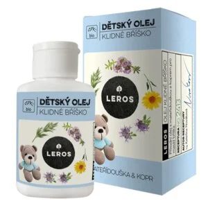 LEROS Aceite infantil para una barriguita tranquila BIO (60 ml) - para masajear la barriguita, aporta alivio y relajación