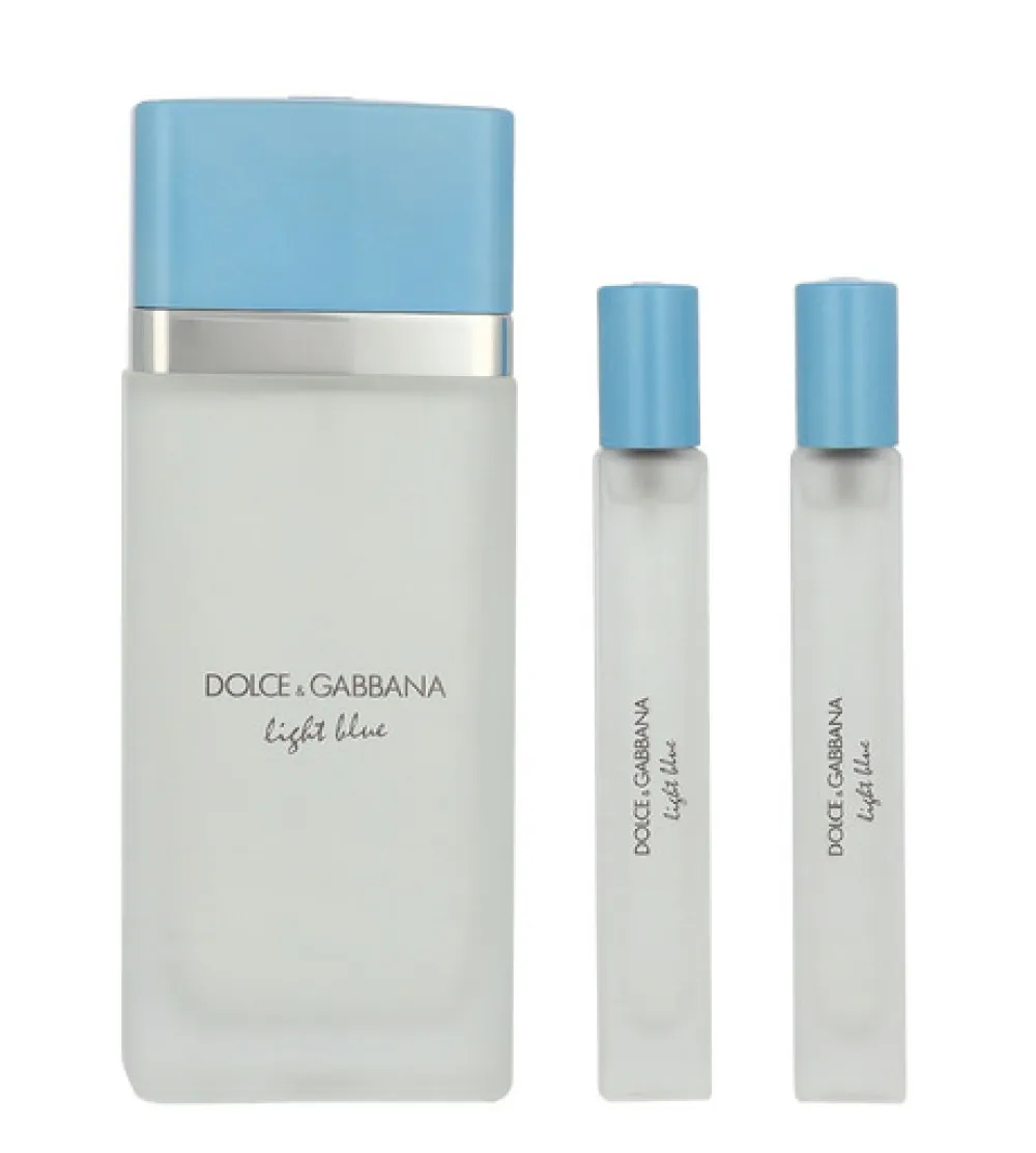 Light Blue Eau de Toilette 100 ml + 2 x EDT MINI para mujer 10 ml