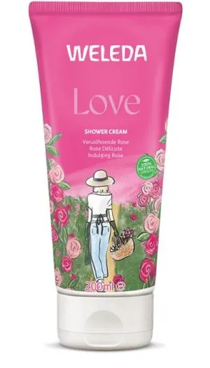 Weleda LOVE Crema de ducha rosa 200 ml