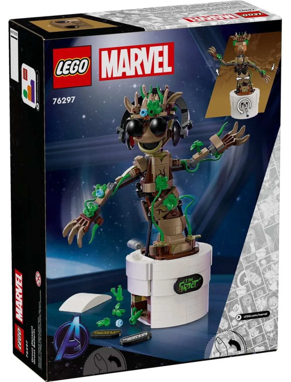 Marvel 76297 Groot Bailarín