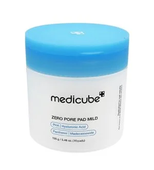 Medicube Zero Pore Pad Mild discos exfoliantes faciales para piel sensible 70 uds