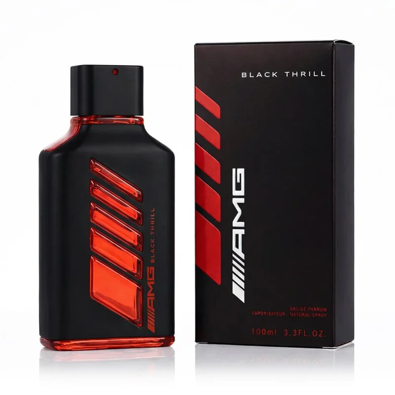 AMG Black Thrill agua de perfume recargable para hombre 100 ml