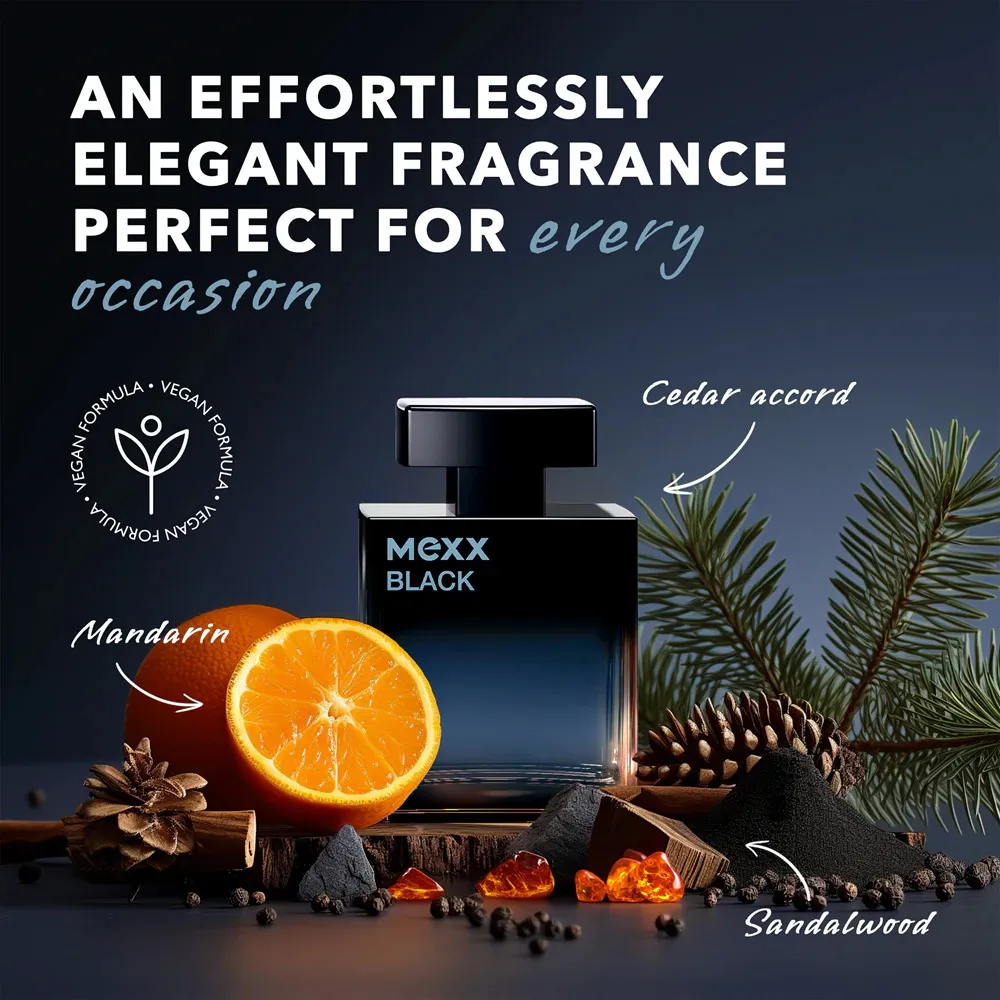 Black Man agua de perfume para hombre 50 ml