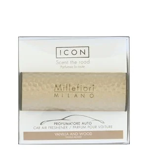 Millefiori Icon Metal Vanilla & Wood ambientador para coche