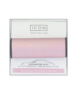 Millefiori Icon Classic Magnolia Blossom & Wood ambientador para coche rosa