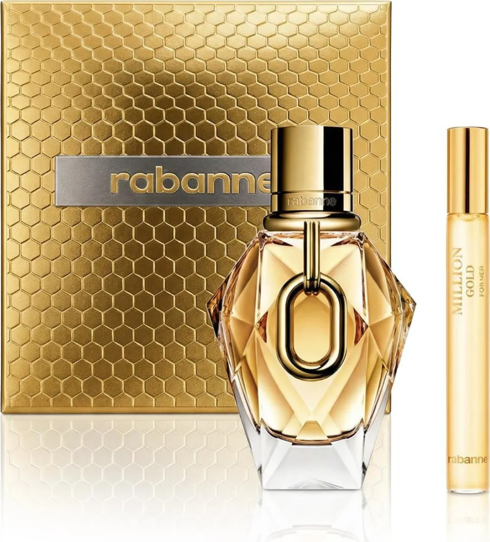 Million Gold For Her 90 ml + agua de perfume EDP para mujer 20 ml