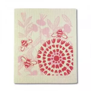 More Joy Paño Universal Lavable - Flor Rosa - 100% Compostable