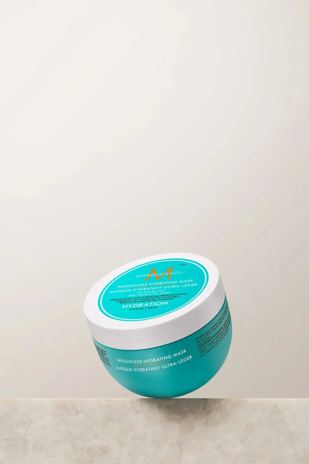 Hydration mascarilla hidratante que no apelmaza para cabello fino y seco 250 ml