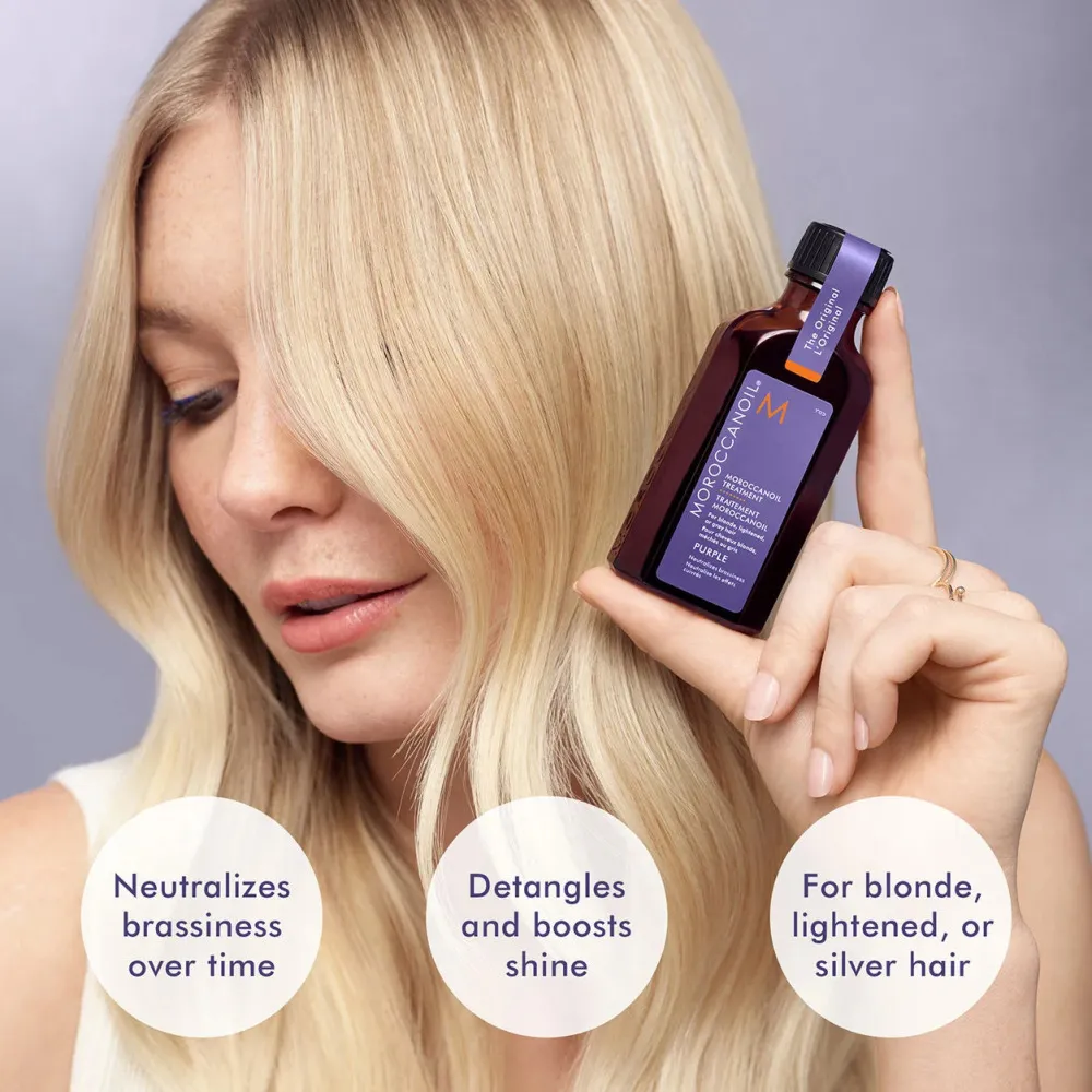 Treatment Purple aceite capilar para cabello rubio, decolorado o plateado 50 ml