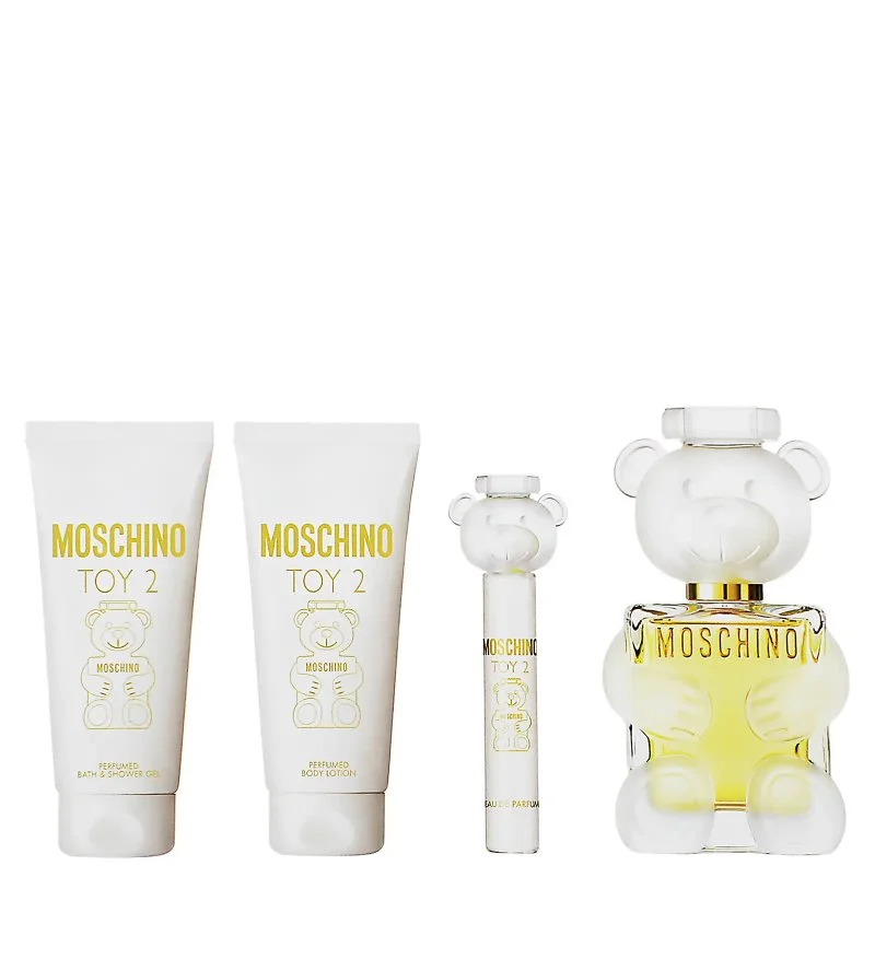 Toy 2 set de regalo 100 ml + leche corporal 100 ml + gel de ducha 100 ml + agua de perfume para mujer