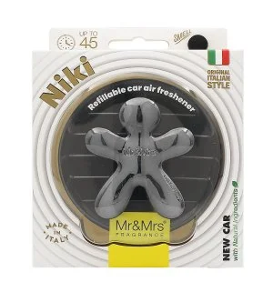 Mr&Mrs Fragrance Niki Titanio Cromo Coche Nuevo ambientador para coche