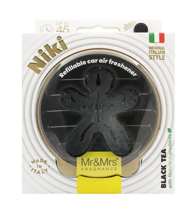 Niki Black Leather Black Tea fragancia para coche
