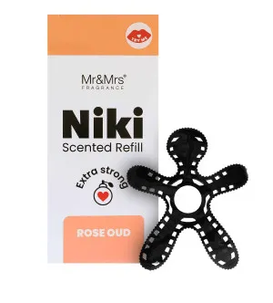 Mr&Mrs Fragrance Niki Rose Oud recarga de fragancia para coche