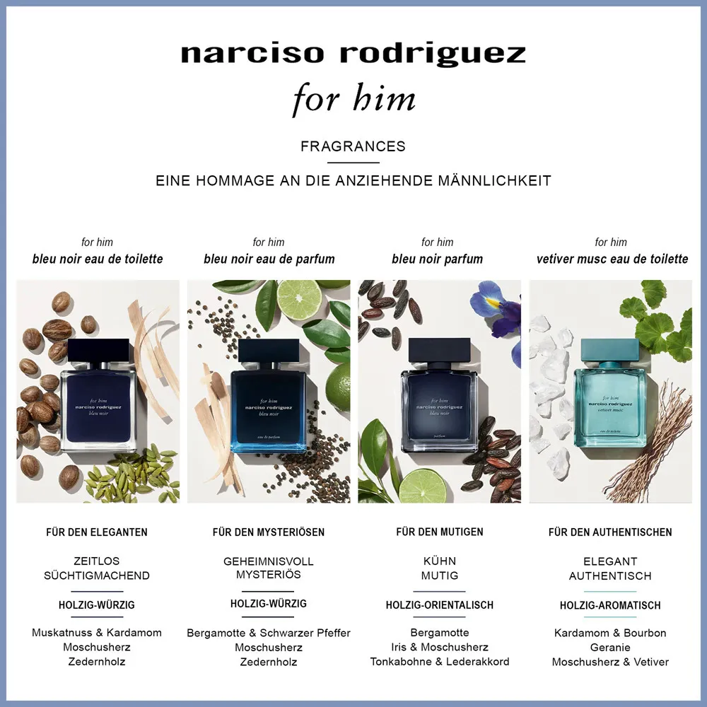 For Him Bleu Noir eau de parfum para hombres 100 ml