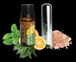 Natasha Set de aromaterapia con inhalador - Mente clara - naranja fresca, menta piperita y romero