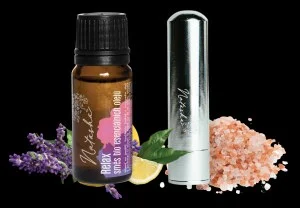 Natasha Set de aromaterapia con inhalador - Relax - lavanda y limón calmantes