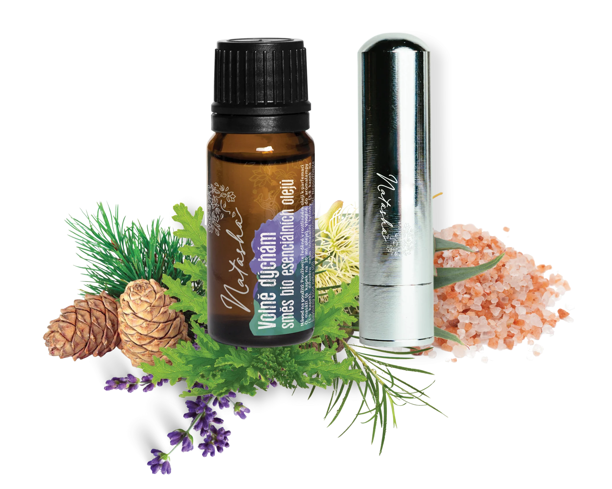 Natasha Kit de aromaterapia con inhalador - Respiro libremente - ayuda para la congestión nasal