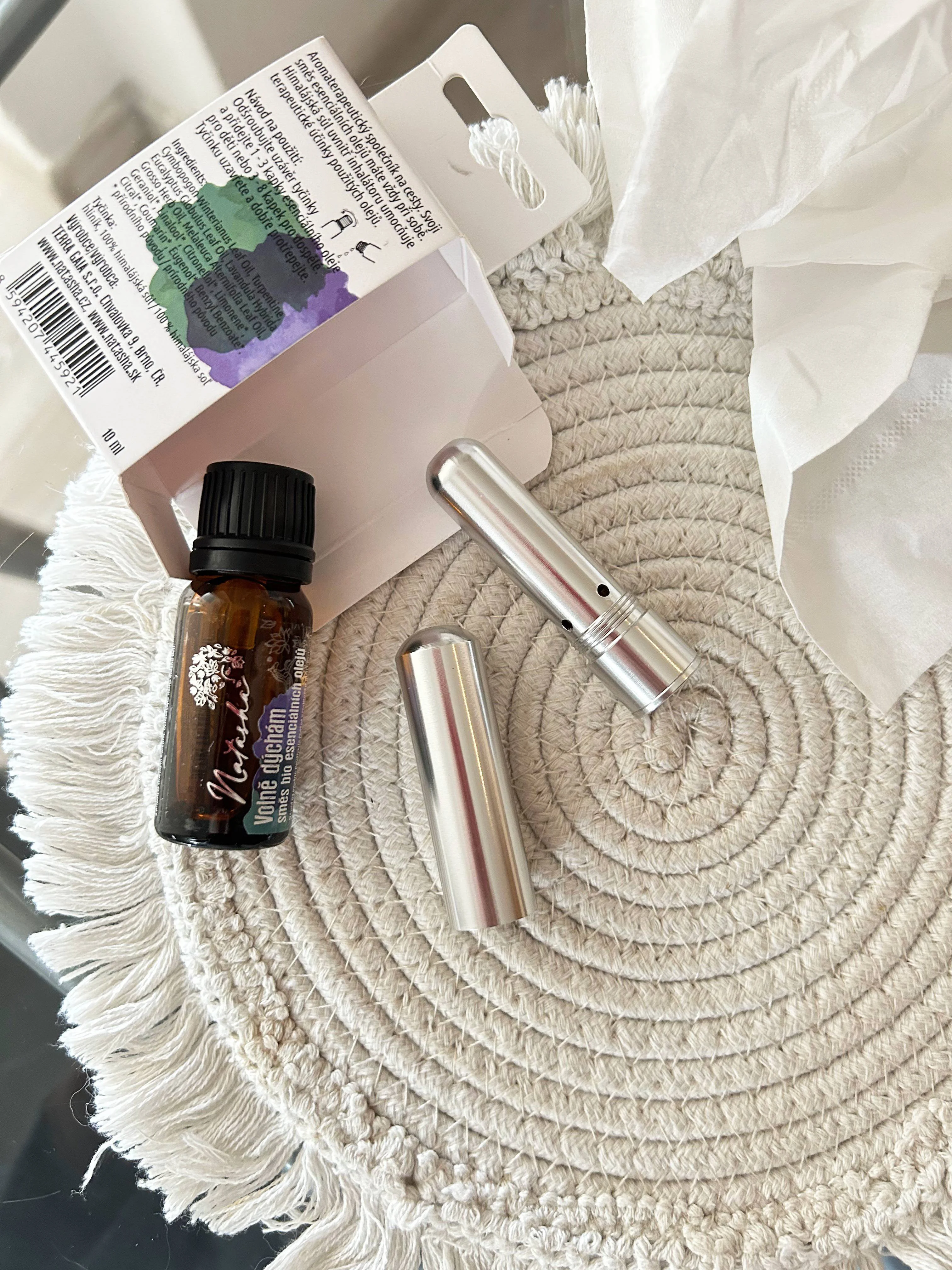 Natasha Kit de aromaterapia con inhalador - Respiro libremente - ayuda para la congestión nasal