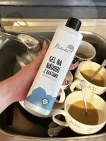 Natasha Gel lavavajillas de castañas Hierba de limón 500 ml - duro con la grasa, suave con la piel