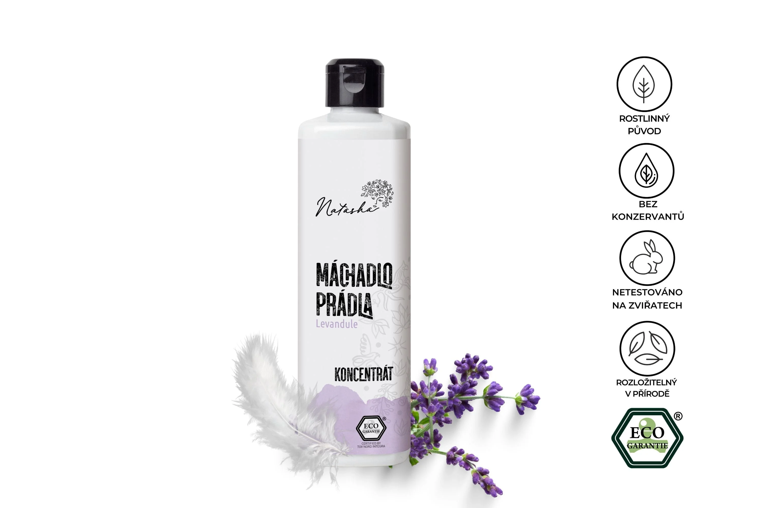 Natasha Aclarante para la colada Lavanda - concentrado 3 l - protege tu ropa y tu piel