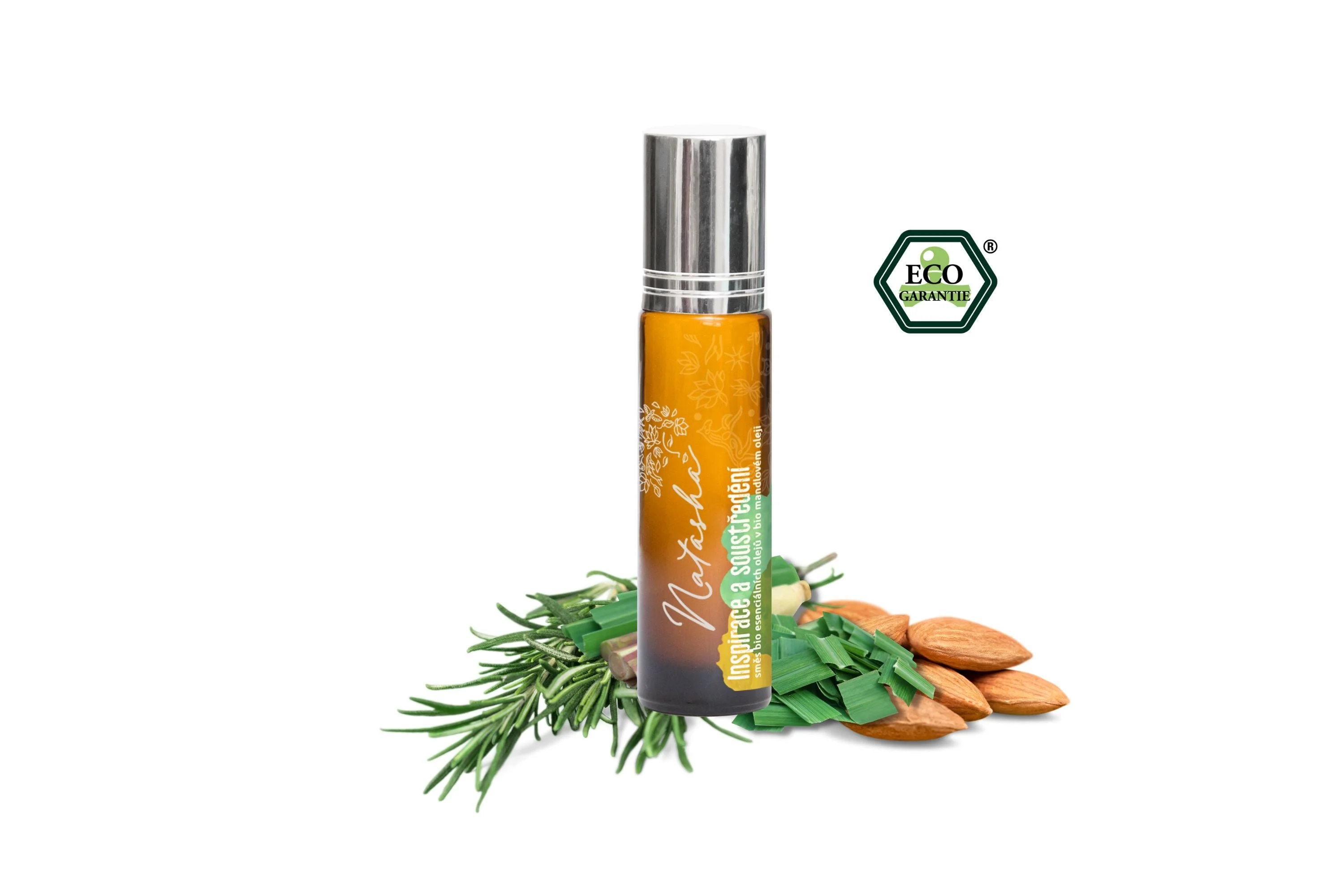 Natasha Roll-on Mezcla de aceites esenciales - Inspiración y concentración (10 ml) - agudiza la mente y reduce el estrés