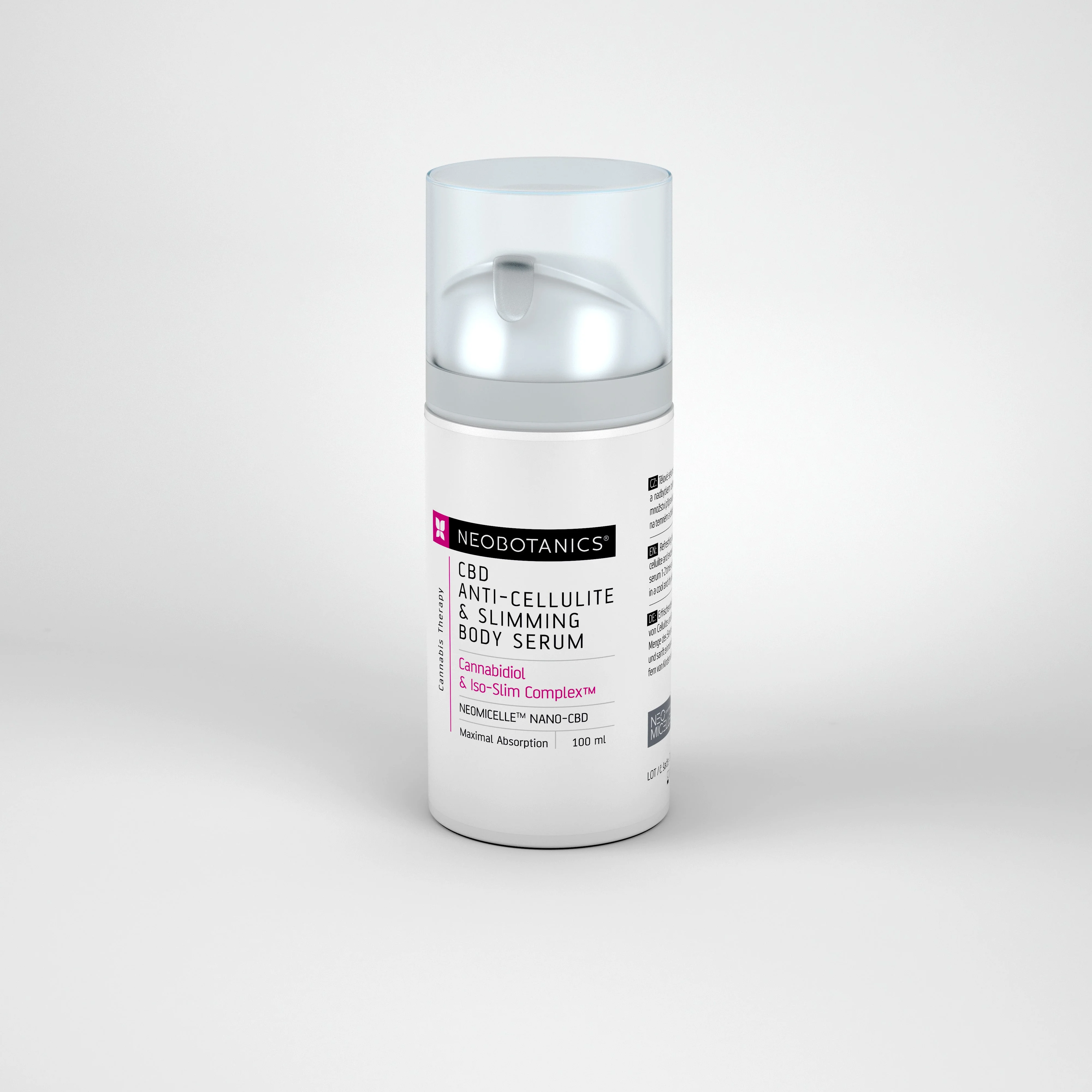 Neobotanics Gel anticelulítico y adelgazante con cáñamo (100 ml) - para el cuidado de la piel con tendencia a la celulitis