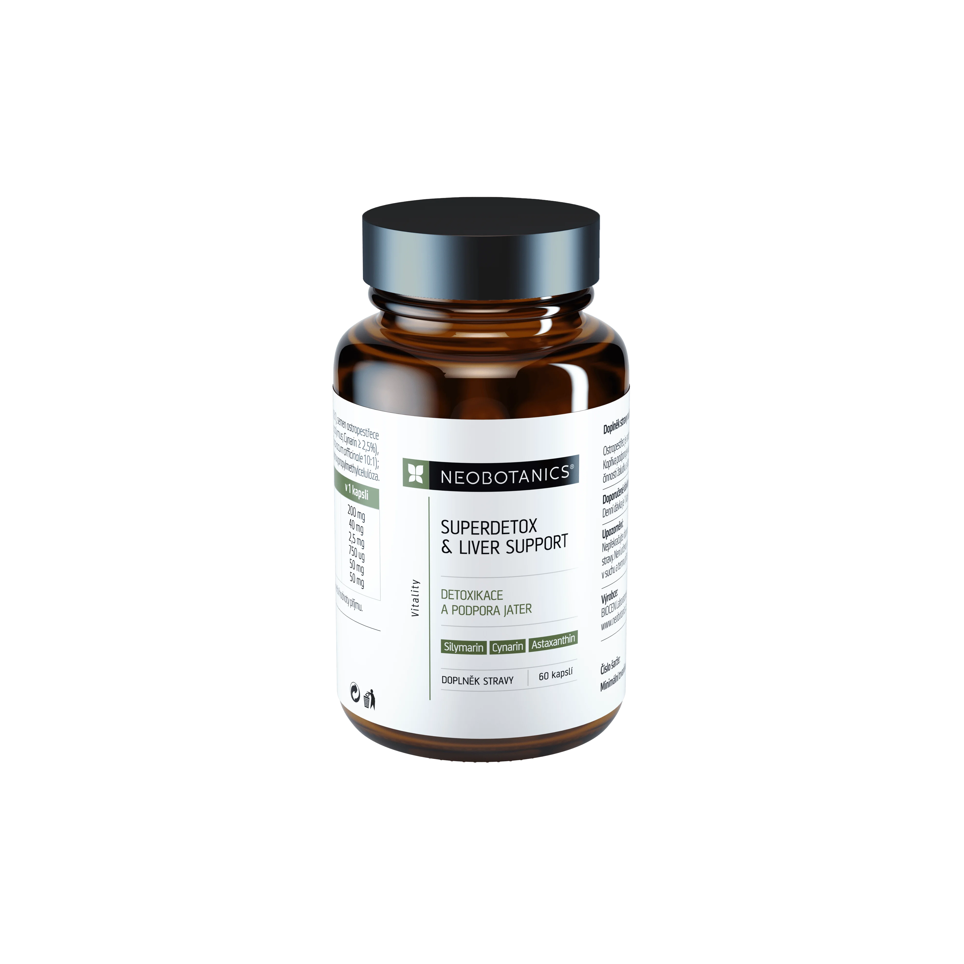 Neobotanics Superdetox & Liver Support (60 cápsulas) - desintoxicación y apoyo hepático