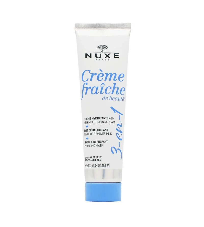 Crème Fraîche de Beauté 3 en 1 crema hidratante, leche desmaquillante y mascarilla facial 100 ml